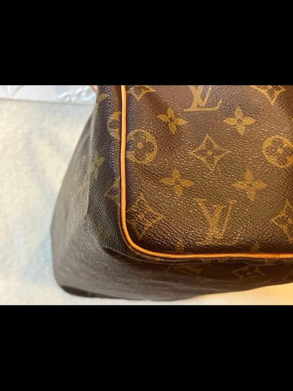 Louis Vuitton Brown Monogram Canvas Speedy Satchel